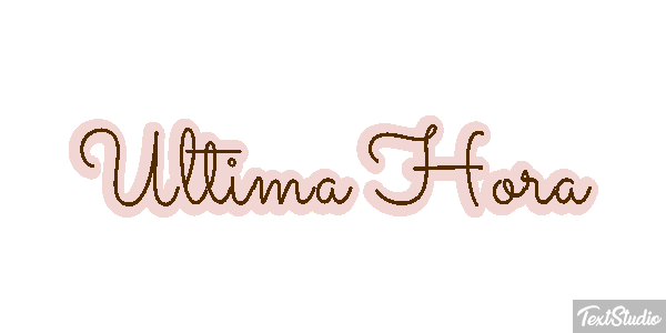 Última Hora Text effect