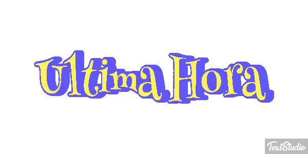 Última Hora Text effect