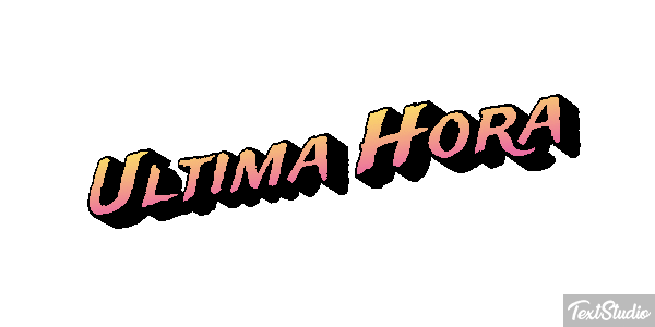Última Hora Text effect
