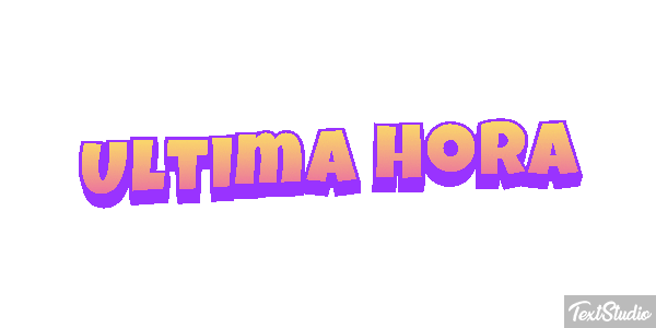 Última Hora Text effect
