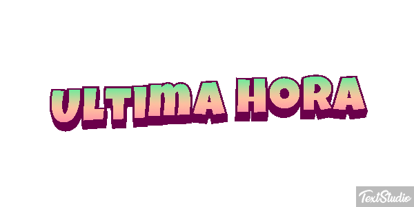 Última Hora Text effect