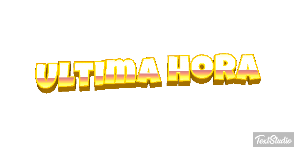 Última Hora Text effect