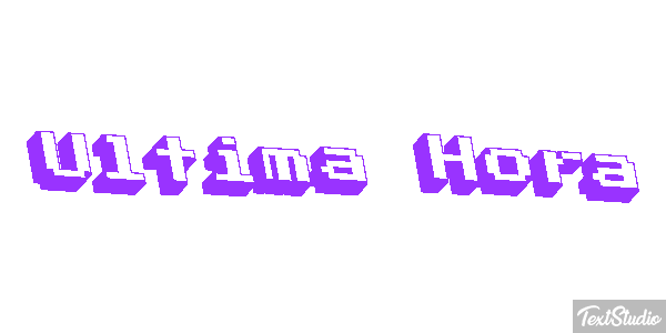 Última Hora Text effect