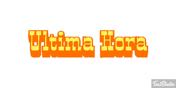 Última Hora Text effect
