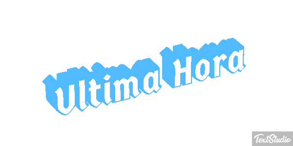 Última Hora Text effect
