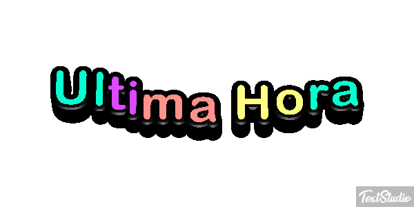 Última Hora Text effect
