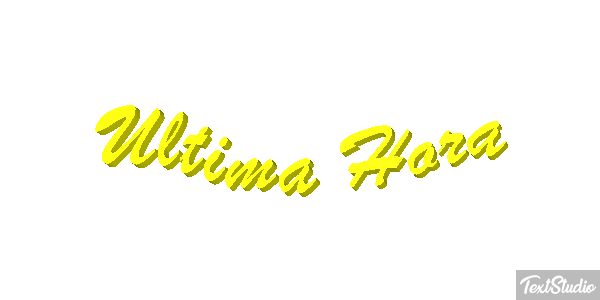 Última Hora Text effect