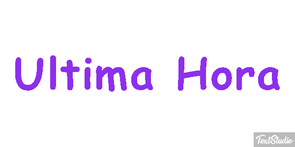 Última Hora Text effect