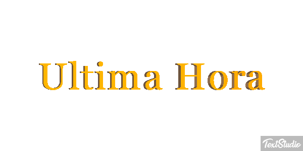 Última Hora Text effect