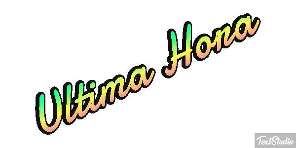 Última Hora Text effect