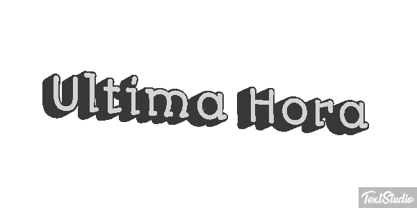 Última Hora Text effect