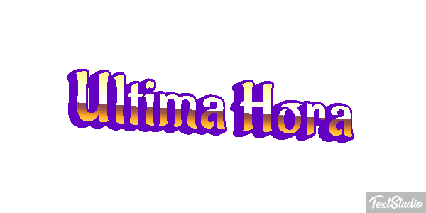 Última Hora Text effect