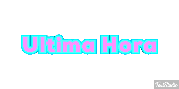 Última Hora Text effect
