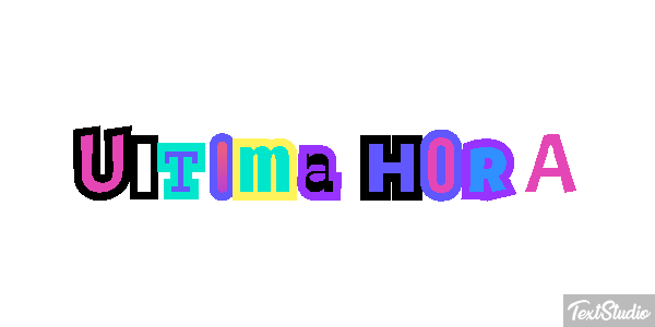 Última Hora Text effect