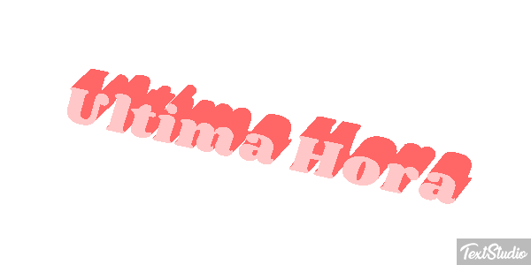 Última Hora Text effect