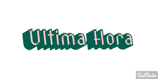 Última Hora Text effect