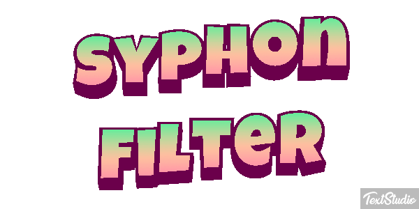 Syphon Filter Tekst effect