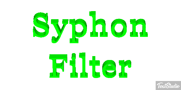 Syphon Filter Tekst effect