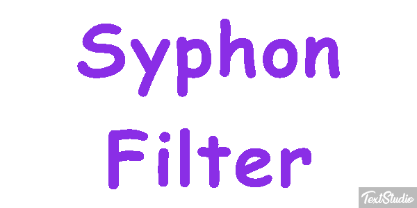 Syphon Filter Tekst effect