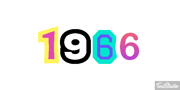 1966 Текстовый эффект