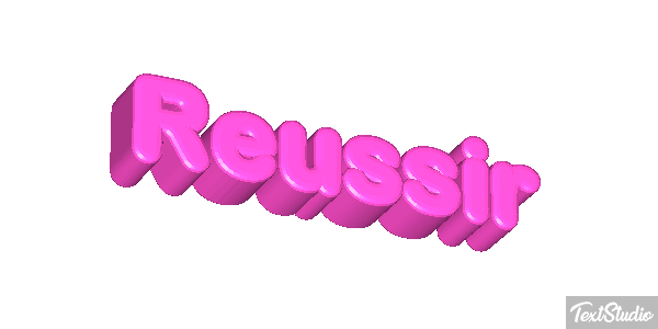 Réussir Текстовый эффект