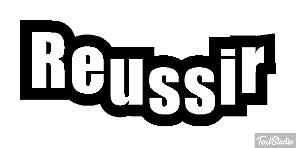 Réussir Текстовый эффект