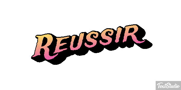 Réussir Текстовый эффект