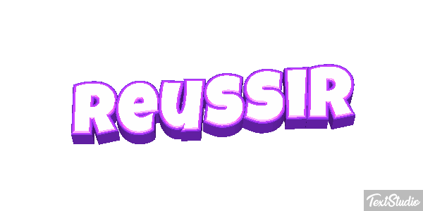 Réussir Текстовый эффект