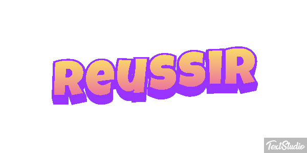 Réussir Текстовый эффект