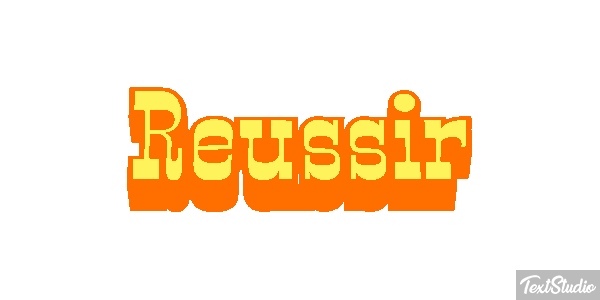 Réussir Текстовый эффект