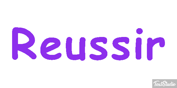 Réussir Текстовый эффект