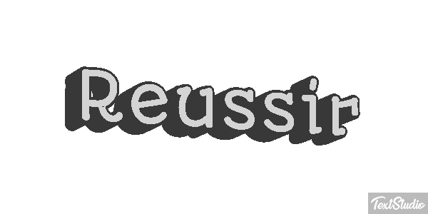 Réussir Текстовый эффект
