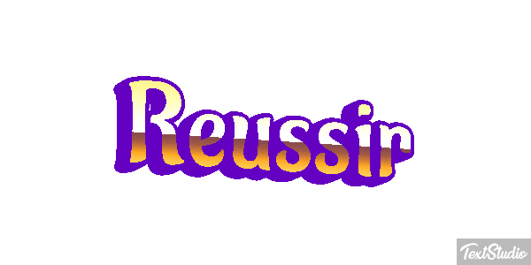 Réussir Текстовый эффект