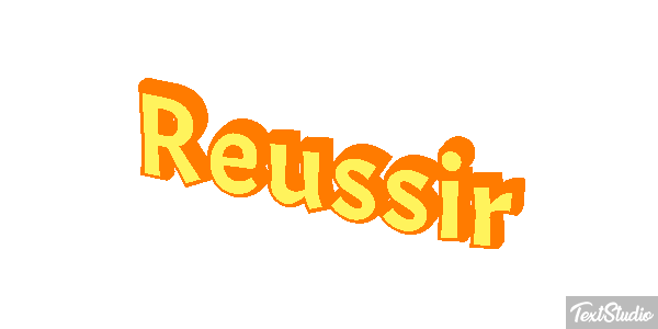 Réussir Текстовый эффект
