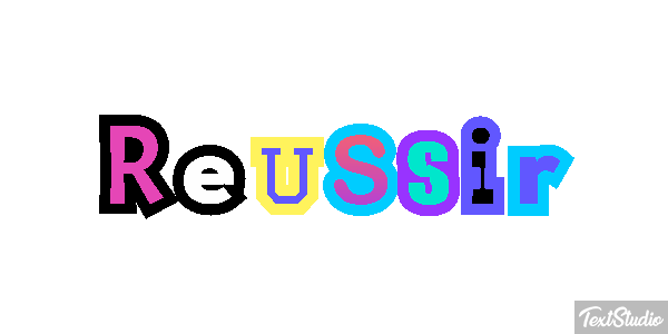 Réussir Текстовый эффект