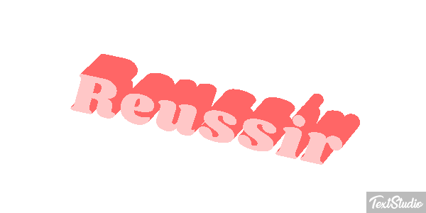 Réussir Текстовый эффект