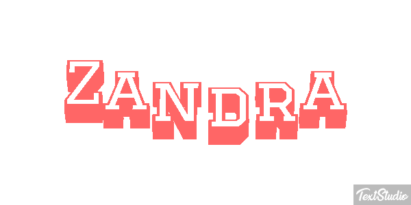 Zandra Efeito do texto