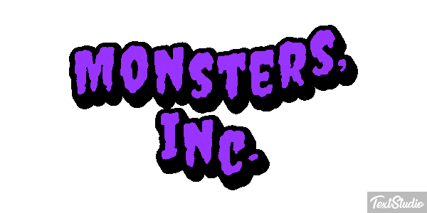 Monsters, Inc. Texteffekt