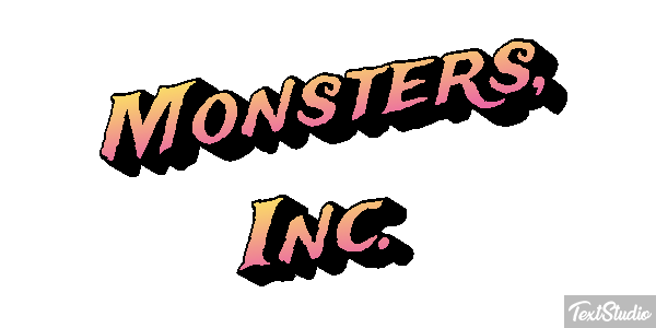 Monsters, Inc. Texteffekt