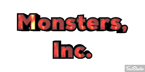 Monsters, Inc. Texteffekt