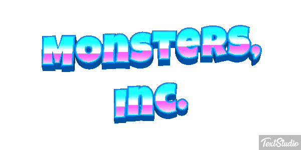 Monsters, Inc. Texteffekt