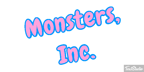 Monsters, Inc. Texteffekt