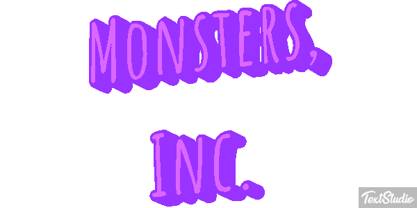 Monsters, Inc. Texteffekt