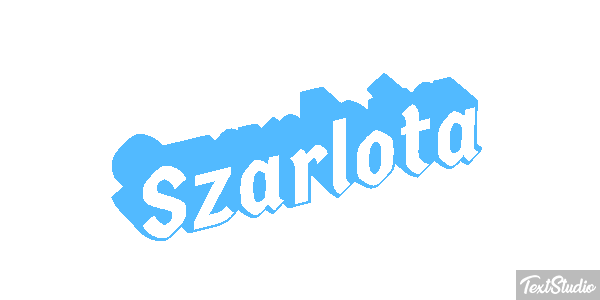 Szarlota Text effect