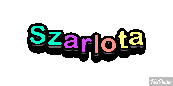 Szarlota Text effect