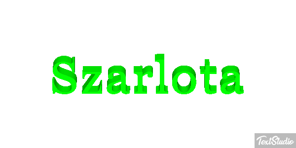 Szarlota Text effect