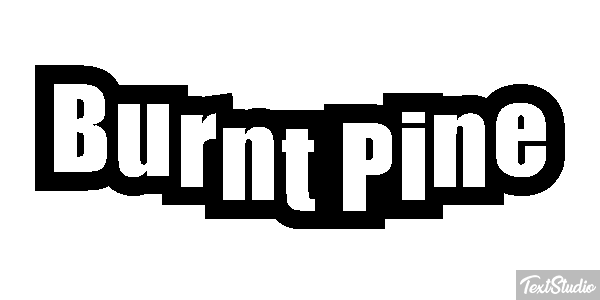 Burnt Pine Efecto de texto