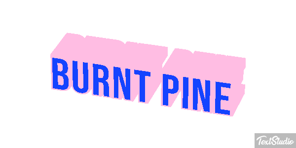 Burnt Pine Efecto de texto