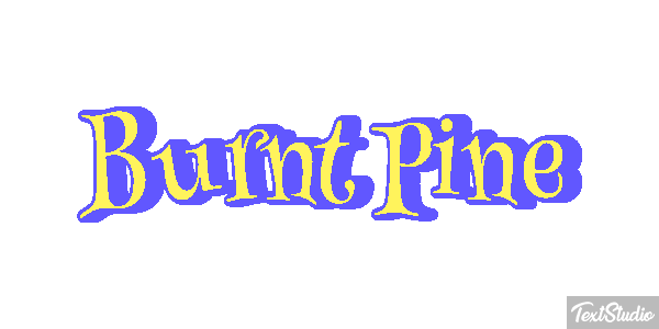 Burnt Pine Efecto de texto