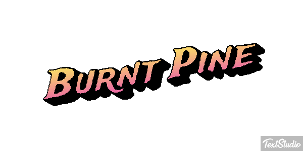 Burnt Pine Efecto de texto